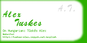alex tuskes business card