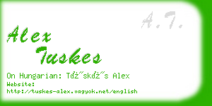 alex tuskes business card